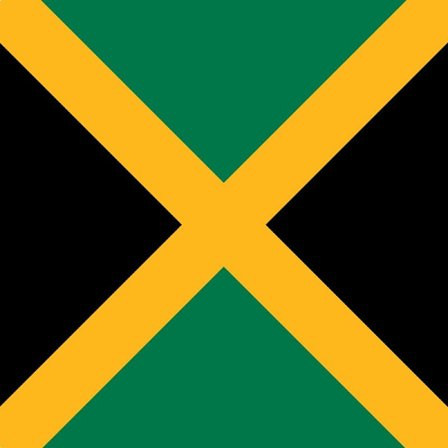 Jamaicaflagga Vit Jamaica Vit
