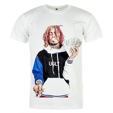 Lil Pump T-shirt Blanc Lil Pump With Money