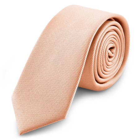 6 cm Rosa Lyserødt Grosgrain Smalt Slips til mænd - Ensfarvede slips