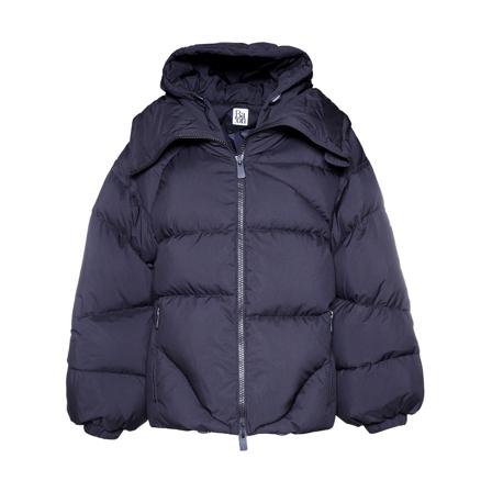 Bacon, Hooded Padded Jacket Czarny, Kobieta, Rozmiar: S