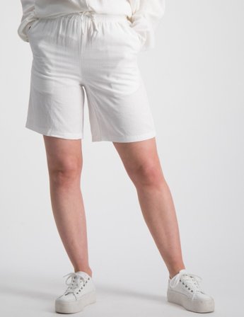 Grunt Tanja Linen Shorts Vit Shorts Tjej - Kids Brand Store