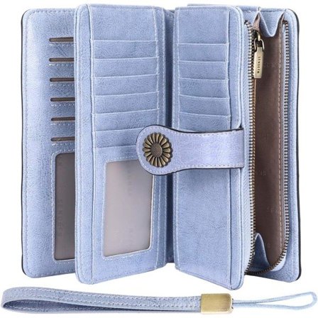 IC DeFe Plånbok Dam Läder Stor Plånbok Dam Stor Många Fack