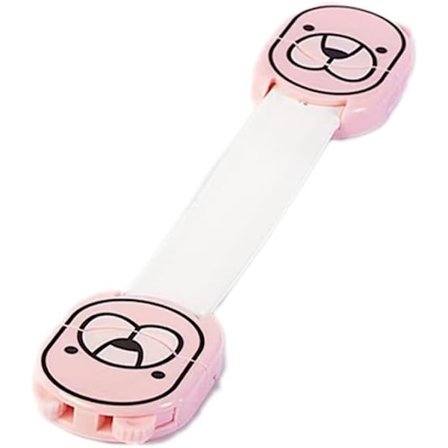 3 stk Sikkerhetslås for Barn Skuffelås Limbar Barnebeskyttelse Lås Skapdør Barnelås Anti Døråpning Skap Sikkerhetslås (Farge: Rosa)