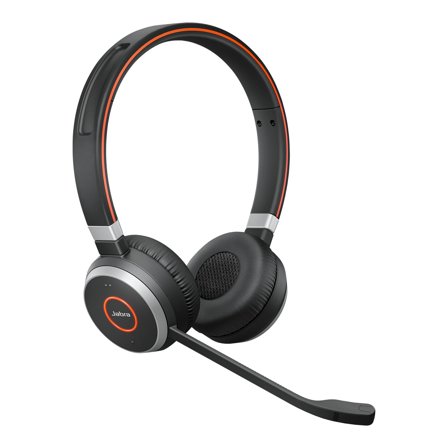 Jabra Evolve 65 UC stereo - Hodesett - on-ear - Bluetooth - trådløs - NFC - USB