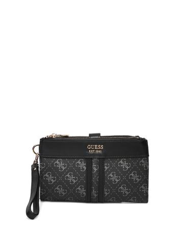 Kasinta Slg Dbl Zip Organizer Black GUESS