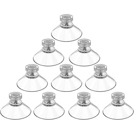 Sugkopper med gjenger med riflete muttere gjennomsiktig, kjøkken sugekopp feste