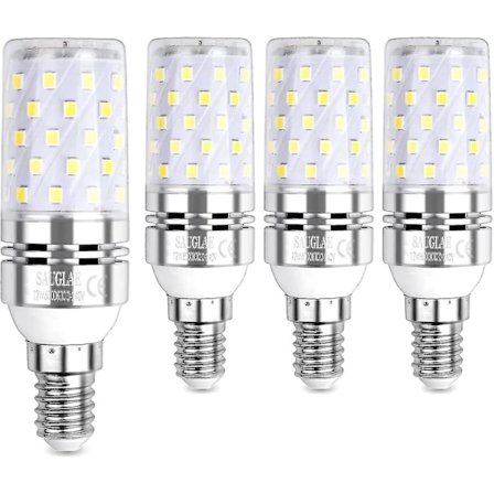 LED majspære 12W, svarende til 100W glødepære, E14, 6000K kold hvid, 1200lm, 4-pak