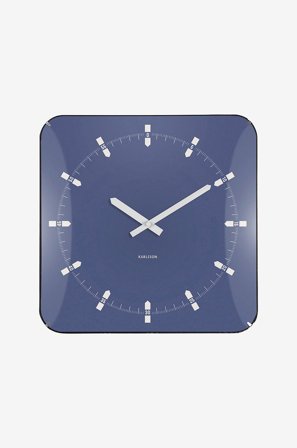 Karlsson - Veggklokke Sucinto Dome - Blå - Veggklokker & bordklokker - Fra Homeroom