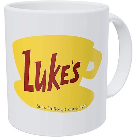 Thinker Art Sjov Kaffe Kop - 11oz Keramik - Luke's Diner. Den Bedste Gave Eller Souvenir.