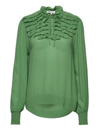 Frilla Bluse Langermet Grønn Six Ames