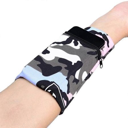 Mobiltelefonlomme for jogging, sportsarmbånd som mobiltelefonholder, mobiltelefonarmveske