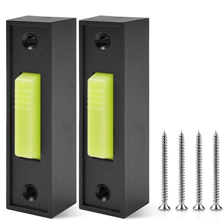 2 stk Universelle Garasjeportåpnerbrytere 41a4166 Belyste Veggmonterte Trykknapper Svart Finish Med