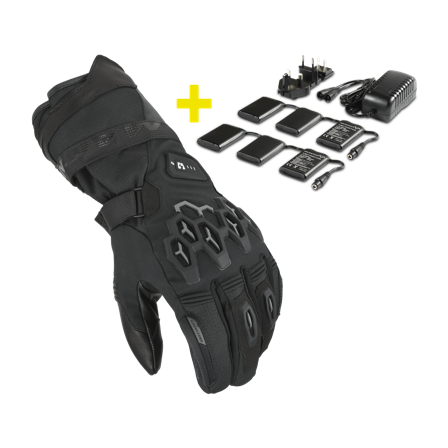 Guantes de Moto Macna Rafino RTX 12V 3A Kit Negro L