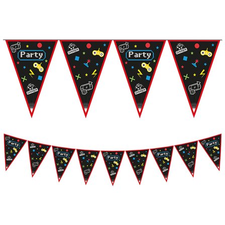 Gaming Party Flagguirlande