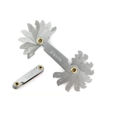 Gjenge Plug Måler 55/60 Degree Metric Tommer Center Måling Gar Tann Skrue Pitch Målere