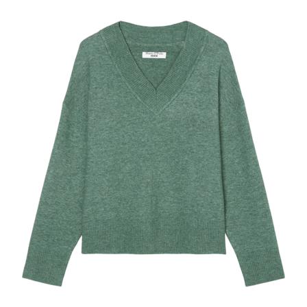 Marc O'Polo V-neck knitted jumper Grøn, Dame Striktrøjer