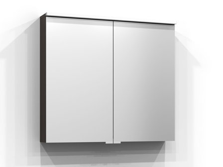 Svedbergs Sarek Spegelskåp med LED-belysning Brun Ask, Badrum