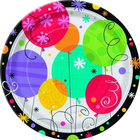 Assietter ballonger 8-pack - Kalaslagret.se