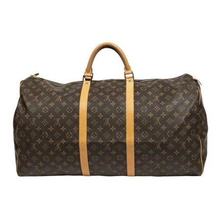Louis Vuitton Vintage Pre-owned Keepall 60 Monogram Taske Brun, Dame Vintage Tasker, Størrelse: ONE Size