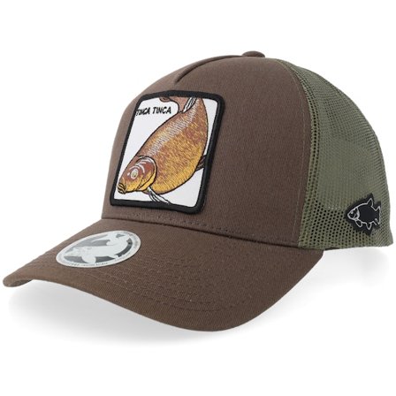 Skillfish - Marrón trucker Gorra - Tinca Tinca Tench Blank Brown/Olive/Navy A-frame A-frame Trucker @ Hatstore