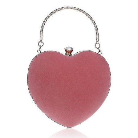 Hjerteformet håndveske Dame Mote Sminkepung Kveldspung Clutch Veske Håndveske Elegant
