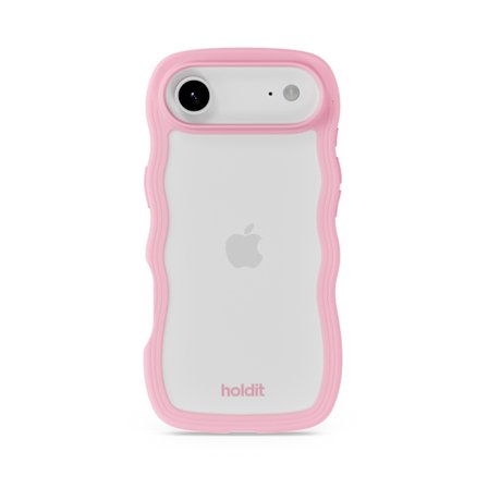 holdit iPhone Air Mobilskal Wavy Pink/Transparent