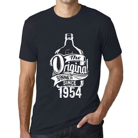T-shirt för män The Original Sinner Since 1954 – The Original Sinner Since 1954 – 69 Years Vintage 69th Birthday Gift T-shirt