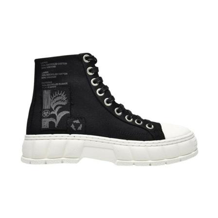 Virón Sneakers in Black Recycled Canvas , Zwart , unisex , Maat: 43 EU