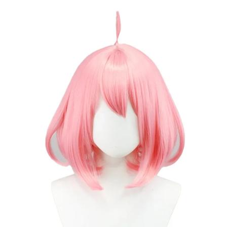 Anya Forger Cosplay Anime SPY X FAMILY Anya Forger Cosplay Kostym Klänning Dockperuk Flickor Kvinnor Uniform Halloween Kostymer 130 wig