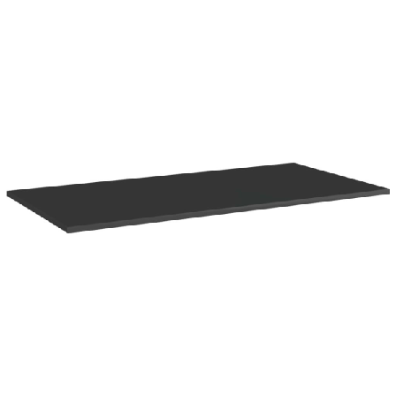 Vidaxl Hyllplan 8 St Svart Högglans 80x20x1,5 Cm Konstruerat Trä Svart
