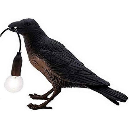 Kråkebordlampe Nataliey Fuglebordlamper Led Fuglevegglampe Moderne Art Deco Bordlamper Sengdekorasjon For Stuedekorasjon Korpskrivebordslampe