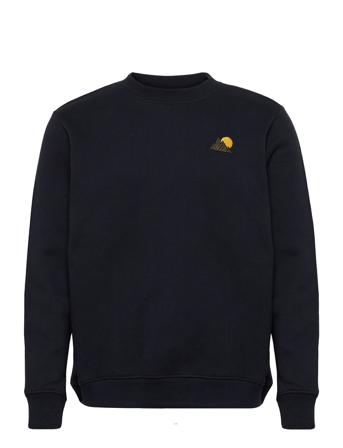 Akallen Embroidery Sweat Sweat-shirt Genser Svart Anerkjendt