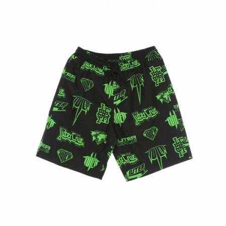 Iuter Bermuda swimwear allover Sort, Herre Badeshorts