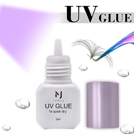 JOMAY uusi 5 ml UV-ripsiliima, joka kuivuu nopeasti 0,5 s 75 päivää kestävää ripsiliimaa, ei ripsien pidennystä, UV-liimaa