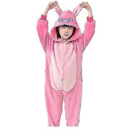 Disney Lilo & Stitch Pyjamas i En Del, Barnens Plysch Kigurumi Onesies, Varm Kläder för Vintern, Julgåva 2