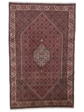 Bidjar Rug Oriental Dark Red/Black (Wool, Persia)