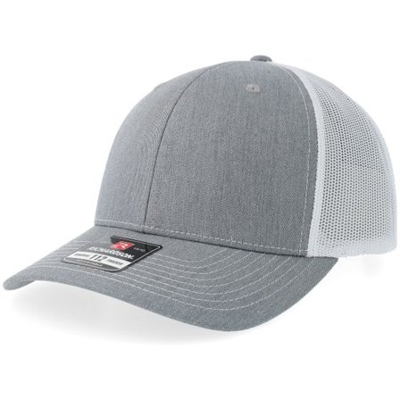 Richardson - Grå trucker Keps - 112 Split Heather Grey/White Trucker @ Hatstore