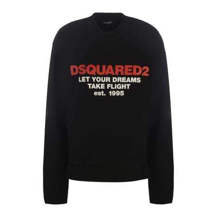 Dsquared2, Sweatshirts Czarny, Kobieta, Rozmiar: S