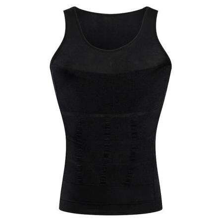Menns korsett, kroppsslankende mageformer - midjeskjorter Black S