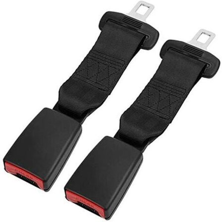 2 stk. sikkerhedsseleforlængere til bil, sikkerhedsseleforlænger (23 cm forlængerbælte)