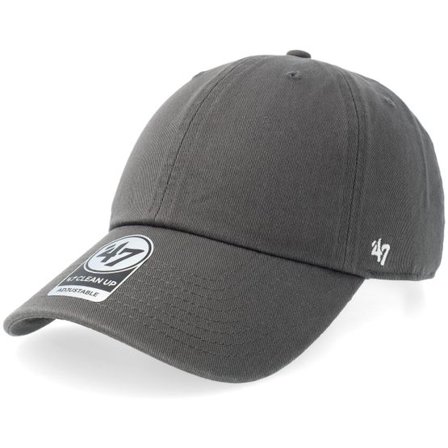 47 Brand - Grå unconstructed Keps - Blank 47 Clean Up Charcoal Dad Cap @ Hatstore