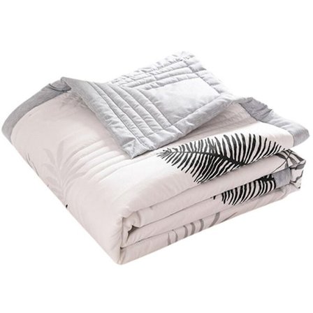 Quiltat Överkast Mjuk Mikrofiber Vändbar Modernt Tryck 150 x 200 cm Kompatibel med Lakan