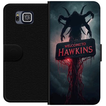 Kompatibelt Plånboksfodral till Samsung Galaxy Alpha Mörk skräckscen