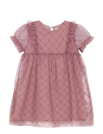 Creamie Dress Heart Mesh - Pink - 104