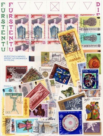 Kunst - Frimærkepakke - Stemplet