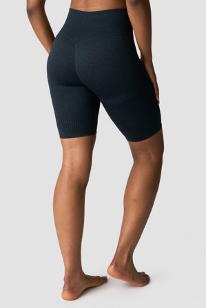 ICANIWILL - Soft Seamless Biker Shorts Wmn Navy Melange- Shorts - Dames - sportkleding van ICIW