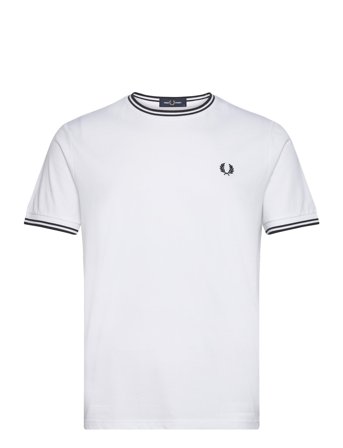 Fred Perry Twin Tipped T-Shirt - White - XL