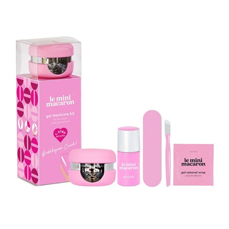 Le mini macaron Gel Manicure Kit Bubblegum Crush, Makeup, Gelénegle, Uv Lamper