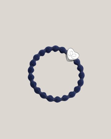 ByEloise SILVER HEART NAVY BLUE Blå Accessoarer Jente - Kids Brand Store