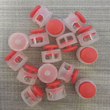 50 kpl kengännauha solki köyden puristin PUNAINEN 50 kpl 50 kpl